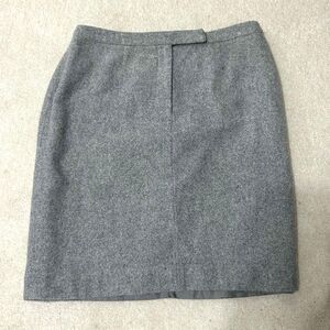 Ralph Lauren Gray Pencil Skirt Angora Wool Blend Classic Academia Corpcore 8